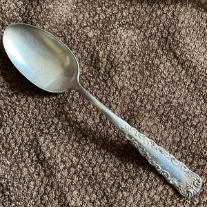 Antique 1847 Rogers Bros AI Portland Silverplate Serving Spoon 8.25”